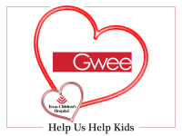 Gwee is Sharing Valentine’s Love at Texas Children’s Hospital