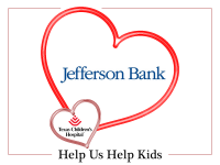 Jefferson Bank is Sharing Valentine’s Love at Texas Children’s Hospital